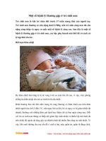 Một số bệnh lý thường gặp ở trẻ sinh non