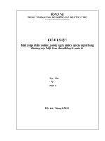 Giải pháp phân loại nợ, phòng ngừa rủi ro tại các ngân hàng thương mại Việt Nam theo thông lệ quốc tế
