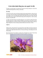 Cách chữa bệnh bằng hoa của người Ấn Độ