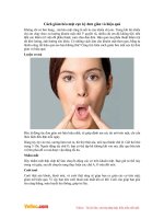 Cách giảm béo mặt cực kỳ đơn giản và hiệu quả