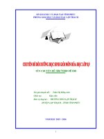 CHUYÊN ĐỀ BỒI DƯỠNG HỌC SINH GIỎI MÔN HÓA: BÀI TOÁN VỀ OXI