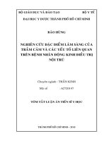 Nghiên cứu đặc điểm lâm sang của trầm cảm và các yếu tố lien quan trên bệnh nhân động kinh điều trị nội trú