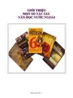 Một Số Tác Giả Văn Học Nước Ngoài