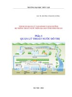 Bài giảng quản lý thoát nước đô thị