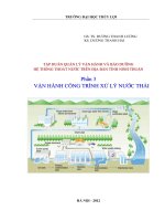 Bài giảng vận hành công trình xử lý nước thải