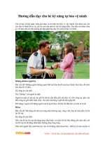 Hướng dẫn dạy cho bé kỹ năng tự bảo vệ mình