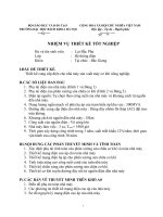 Thiết kế cung cấp điện cho nhà máy sản xuất máy cơ khí nông nghiệp