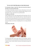 Xả stress tức thì nhờ biện pháp xoa bóp chân đơn giản