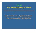 Bài thuyết trình xây dựng ứng dụng webmail