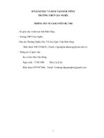 Dạy tích hợp: Văn - sử - địa qua bài  Tình hình xã hội ở nửa đầu thế kỷ XIX và phong trào đấu tranh của nhân dân