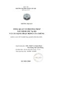 Tổng quan về phương pháp xác định gốc tự do và các dạng hoạt dộng cùa chúng 