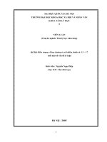 Biểu tượng về học đường ở trẻ khiếm thính từ 13 – 17 tuổi một số vấn đề lý luận