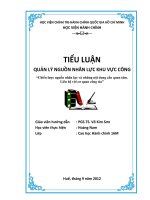 Chiến lược nguồn nhân lực và những nội dung cần quan tâm. Liên hệ với cơ quan công tác