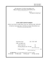 SÁNG KIẾN KINH NGHIỆM NÂNG CAO CHẤT LƯỢNG đào tạo các lớp đại học LIÊN kết ở TRUNG tâm GIÁO dục THƯỜNG XUYÊN TỈNH ĐỒNG NAI 