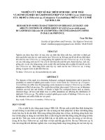 Nghiên cứu một số đặc điểm sinh học, sinh thái và đánh giá hiệu quả kiểm soát rệp vảy xanh coccus viridis green của bọ rùa chilocorus  (coleoptera coccinellidae) trên cây cà phê tại đắk lắk 