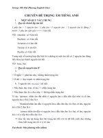 Chuyên đề trọng âm tiếng anh