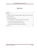 GIÁ TRỊ HIỆN THỰC TRONG TRUYỆN NGẮN o HENRY