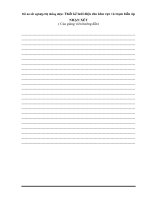 Đồ án tốt nghiệp hệ thống điện: Thiết kế lưới điện cho khu vực và trạm biến áp