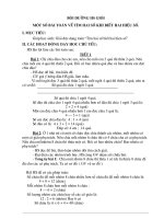 BỒI DƯỠNG HS GIỎI một số bài toán về tìm hai số khi biết hai hiệu số 