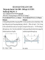 Bài tập cơ lý thuyết cơ bản