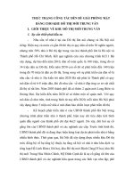 THỰC TRẠNG CÔNG TÁC ĐỀN BÙ GIẢI PHÓNG MẶTBẰNG CHO KHU ĐÔ THỊ MỚI TRUNG VĂN