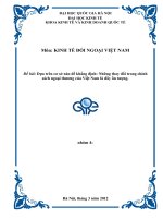 Dựa trên cơ sở nào để khẳng định những thay đổi trong chính sách ngoại thương của việt nam là đầy ấn tượng