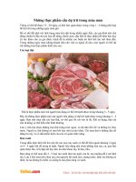 Những thực phẩm cần dự trữ trong mùa mưa