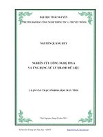 Nghiên cứu công nghệ FPGA và ứng dụng xử lý nhanh dữ liệu