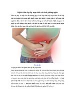 Bệnh viêm dạ dày mạn tính và cách phòng ngừa