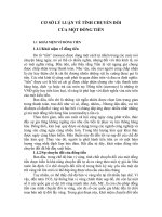 CƠ SỞ LÝ LUẬN VỀ TÍNH CHUYỂN ĐỔI CỦA MỘT ĐỒNG TIỀN