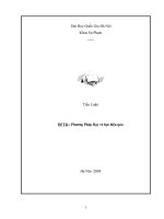 Phương Pháp Dạy và học hiệu qủa