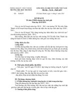 Kế hoạch tổ chức lễ Biểu dương HSG năm học 2010 2011