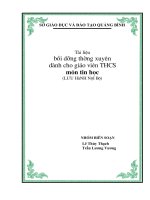 Tài liệu bồi dưỡng thường xuyên dành cho giáo viên THCS môn tin học 