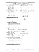 Bài tập giải tích 11