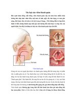 Tác hại của viêm thanh quản