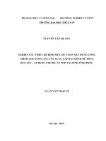 Nghiên cứu thiết kế định mức dự toán xây dựng công trình cho công tác sản xuất, lắp đặt kênh bê tông đúc sẵn   áp dụng cho dự án WB7 tại tỉnh vĩnh phúc 