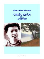 Bình giảng bài 