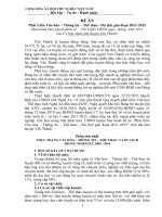 Phát triển Văn hóa – Thông tin – Thể thao - Du lịch giai đoạn 2011-2015