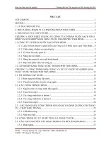 Báo cáo thực tập tìm hiểu dây chuyền công nghệ sản xuất nước sạch và cấu tạo, nguyên lý hoạt động của bể lắng radian tại xí nghiệp nước thái bình, tỉnh thái bình