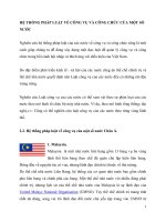 HỆ THỐNG PHÁP LUẬT VỀ CÔNG VỤ VÀ CÔNG CHỨC CỦA MỘT SỐ NƯỚC