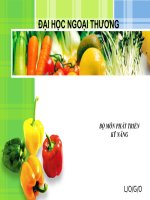 Slide phát triển kĩ năng kỹ năng thuyết trình