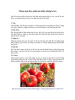 Những loại thực phẩm ăn nhiều không lo béo