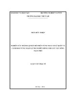 Nghiên cứu thành lập bản đồ phân vùng nguy cơ lũ quét và cảnh báo vùng ngập lụt do nghẽn dòng cho lưu vực sông ngàn phố 