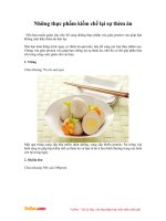 Những thực phẩm kiềm chế lại sự thèm ăn