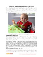 Hướng dẫn cho bé ăn dặm theo phương pháp tự chỉ huy