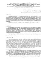 MÔ HÌNH TOÁN học của hệ THỐNG CUNG cấp NHIÊN LIỆU DIESEL THỬ NGHIỆM DẠNG TÍCH TRỮ và điều áp 