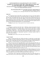 NGHIÊN cứu xây DỰNG CÔNG THỨC TÍNH THỜI GIAN CHÁY TRỄ của hỗn hợp NHIÊN LIỆU DIESELBIODIESEL 