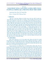 skkn GIẢI PHÁP NÂNG CAO CHẤT LƯỢNG môn TOÁN ở lớp 6a2 THÔNG QUA PHƯƠNG PHÁP TRÒ CHƠI 