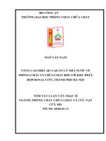 Nâng cao hiệu quả quản lý nhà nước về phòng cháy và chữa cháy đối với khu phức hợp royal city, thành phố hà nội
