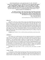 KHẢO sát ẢNH HƯỞNG của CHẾ độ tải, tốc độ đến DIỄN BIẾN QUÁ TRÌNH PHUN NHIÊN LIỆU và áp SUẤT TRONG XI LANH ĐỘNG cơ DIESEL HYUNDAI D4CB 2 5 TCI a BẰNG THỰC NGHIỆM 